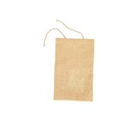 BOTANIC®-Pochette cadeau en jute décor Père Noël blanc - 25 x 40 cm
