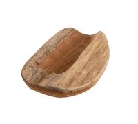 BOTANIC®-Porte bouteille en teck bois coloris naturel - 20 x 20 x 8 cm