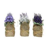 BOTANIC®-Pot de lavande artificielle coloris violet - 7 x 7 x 17 cm