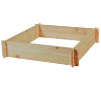 BOTANIC®-Potager carré en bois de sapin PEFC - 90 x 90 x 16 cm