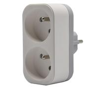 BOTANIC®-Prise double biplite coloris blanc - 16 A x 230 V