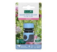 BOTANIC®-Raccord rapide avec stop botanic pour tuyaux diamètre 12,5 mm / diamètre 15 mm