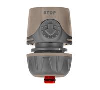 BOTANIC®-Raccord rapide stop bi-matière pour tuyaux diamètre 15 mm
