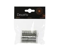 BOTANIC®-Rouleaux de Fil en métal - couleur argent 2x30m