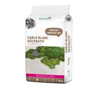 BOTANIC®-Sable blanc décoratif pour jardin de calibre 0 à 2 mm en sac de 15 kg