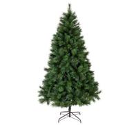 BOTANIC®-Sapin de Noël artificiel vert 54 branches avec pied en métal diamètre 56 cm Ontario - diamètre 132 x H 210 cm