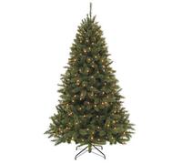 BOTANIC®-Sapin de Noël artificiel vert prélampé Bristlecone - diamètre 119 x H 185 cm