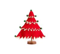 BOTANIC®-Sapin large à poser en feutrine rouge - 21 x 2,5 x 20 cm