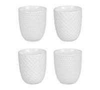 BOTANIC®-Snow coffret de 4 mugs en porcelaine blancs