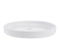 BOTANIC®-Soucoupe Subly en céramique blanc émaillée - diamètre 24 x 3 cm