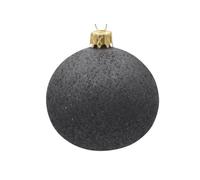 BOTANIC®-Suspension boule décorative coloris noir en verre - diamètre 7 cm