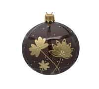 BOTANIC®-Suspension boule décorative nature coloris marron en verre - diamètre 7 cm