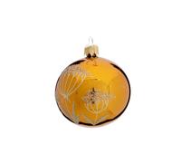 BOTANIC®-Suspension boule décorative nature coloris orange en verre - diamètre 7 cm
