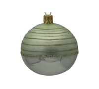 BOTANIC®-Suspension décorative boule déco Traditionel coloris vert en verre - diamètre 7 cm