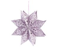 BOTANIC®-Suspension flocon coloris violet en papier - 23 x 23 cm