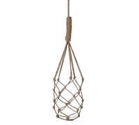 BOTANIC®-Suspension macramé Yula en corde marron H 75 cm pour pot de 14,5 cm