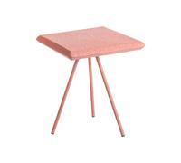 BOTANIC®-Table basse carrée brique craquelée en métal - 46 x 46 x 50 cm