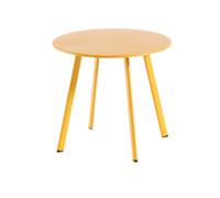 BOTANIC®-Table basse d'appoint, acier époxy miel, PROLOISIRS Massaï - diamètre 40 cm