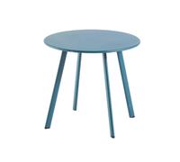 - Table basse de jardin en acier Massai 45 cm bleu
