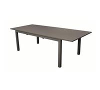 BOTANIC®-Table caméline à rallonge coloris café 130/180 x 84 x 74 cm