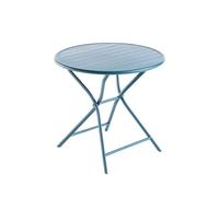 BOTANIC®-Table coloris bleu en aluminium Max Proloisirs - 74 cm