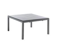 BOTANIC®-Table coloris noir en aluminium Caméline II Proloisirs - 140 x 140 x 200 cm