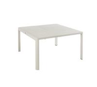 BOTANIC®-Table de jardin coloris beige en aluminium Filao Bizzotto - 97/149 x 149 cm