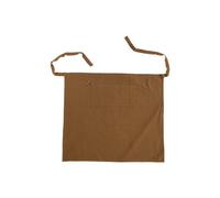 BOTANIC®-Tablier noué à la taille en coton marron - 80 x 90 cm