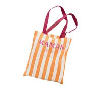 BOTANIC®-Tote bag coloris orange en coton Maman - 36 x 42 cm