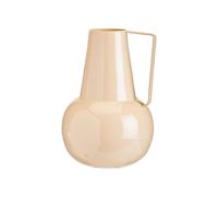 BOTANIC®-Vase boule avec col haut en métal beige - diamètre 16 x 22 cm