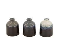 BOTANIC®-Vase bouteille coloris bleu en céramique - diamètre 8 cm