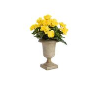 BOTANIC®-Vase vert forme Médicis sur pied - 15 x 15 x 19 cm