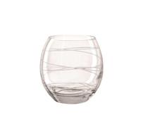 BOTANIC®-Verre à eau en verre cristallin avec un motif de lignes blanches Circle - 39 cl