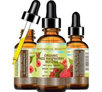 Botanical Beauty Organic Red Raspberry Seed Oi 100% pur Natural non dilu vierge non raffin froid Huile de support press. 0,5 fl.oz.-15 ml. P