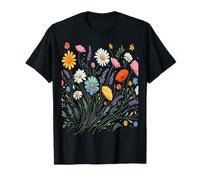 Botanical Bliss Bouquet de Fleurs Sauvages pour Amoureux de la Nature T-Shirt