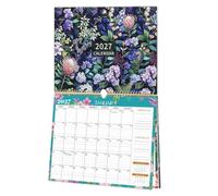 Botanical Calendar Wall, Annual Spiral Schedule, Planner with Floral | Colorful Monthly Grid, Cute Organizer with Aesthetic Design, Planning Tool for Living Room and Bedroom