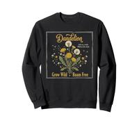 Botanical Nature Pissenlit Pissenlit Sauvage sans errance Sweatshirt