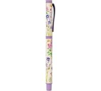 Botanical Wild Flowers Ballpoint Pen - Medium Point, Black Ink, Metal Pen, Gift Idea
