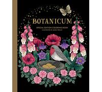 Botanicum Coloring Book: Hardcover adult coloring book featuring thick, high-quality paper