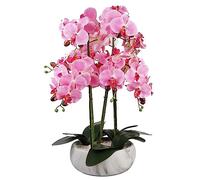 Botanik Orchidée Artificielle en céramique Effet marbre Rose 60 cm