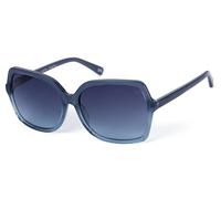 BOTANIQ Gafas cuadradas de acetato azul para mujer, opcional con nivel de visión (modelo BIS-7010-105)