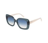 BOTANIQ Gafas cuadradas de acetato azul para mujer, opcional con nivel de visión (modelo BIS-7025-155)