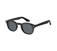 BOTANIQ Gafas cuadradas de acetato negro para hombre, opcional con nivel de visión (modelo BIS-7049-104)
