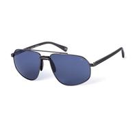 BOTANIQ Gafas rectangulares con marco de metal en gris para hombre, opcional con nivel de visión (modelo BIS-7016-005)