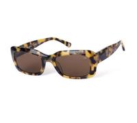 BOTANIQ Lunettes carrées en acétate marron pour femme, avec correction visuelle en option (modèle BIS-7002-102)