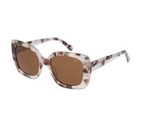 BOTANIQ Lunettes carrées en acétate marron pour femmes, en option avec vue (modèle BIS-7025-102)