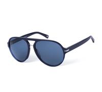 BOTANIQ Lunettes rondes en acétate bleu pour homme, avec correction visuelle en option (modèle BIS-7020-105)