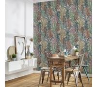 Botanique Fougère Feuilles Vinyle Peint Texturé AS Creation 39347-1 Multicolore