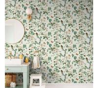 Botanique Peint Crème Multi 95502 Bumblebee Trail Papillon Fleurs Feuilles