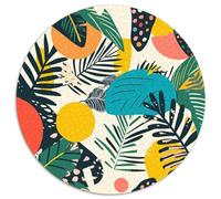 botanique Puzzle Rond De 1000 Pièces pour Illustration Unique Réduction du Stress Activité Familiale 1000pcs (67.5x67.5cm)